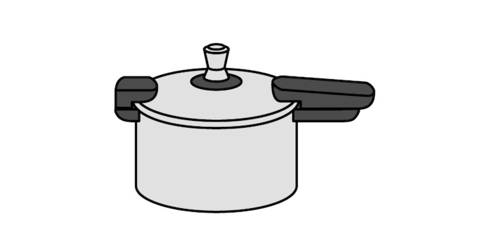 鉄玉子は圧力鍋でも使えます